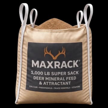 MaxRack® Deer Mineral Feed & Attractant 1000 lbs. Super Sack