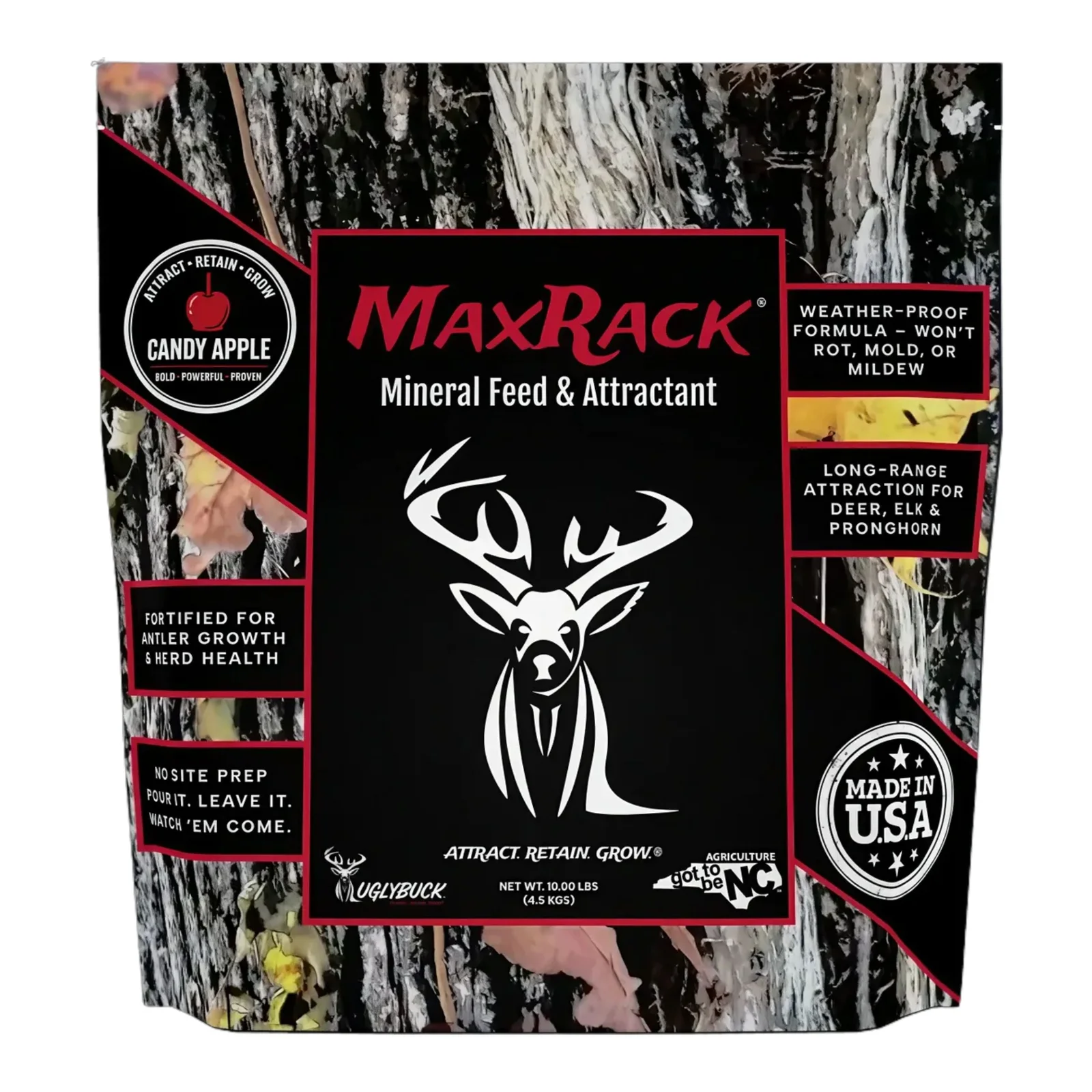 MaxRack® Candy Apple Deer Mineral & Attractant 10 lbs. Bag product image